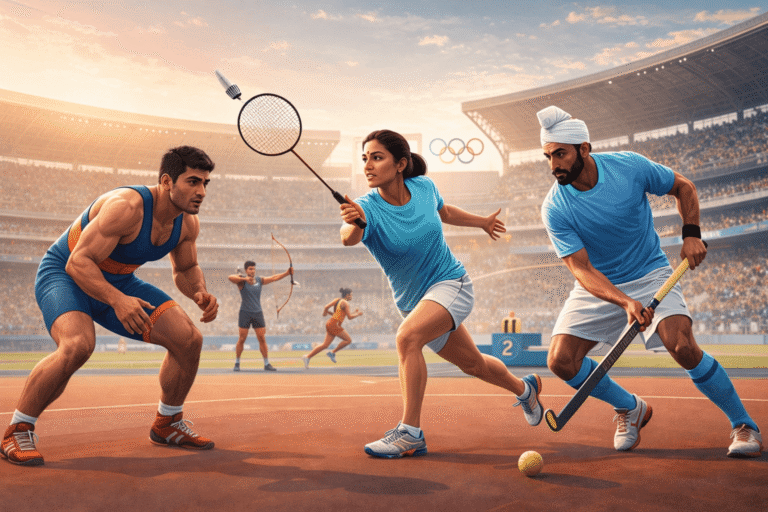 Indian sports beyond cricket illustrated through athletes competing in multiple disciplines