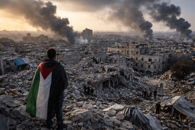 Destruction in Gaza highlighting instability in the Middle East after Gaza war